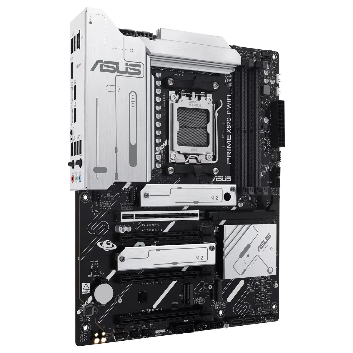 ASUS PRIME X870-P WIFI-CSM ATX Motherboard, Socket AM5, AMD X870 Chipset, DDR5 Up To 256GB 8000+MT/s(OC), Wi-Fi 7, PCIe 5.0, USB4 40Gbps Type-C