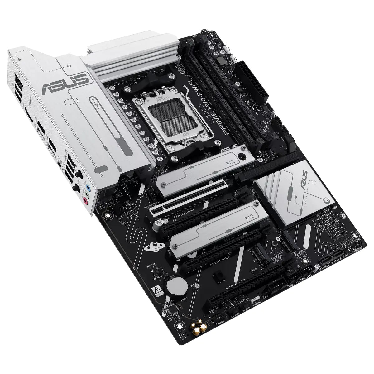 ASUS PRIME X870-P WIFI-CSM ATX Motherboard, Socket AM5, AMD X870 Chipset, DDR5 Up To 256GB 8000+MT/s(OC), Wi-Fi 7, PCIe 5.0, USB4 40Gbps Type-C