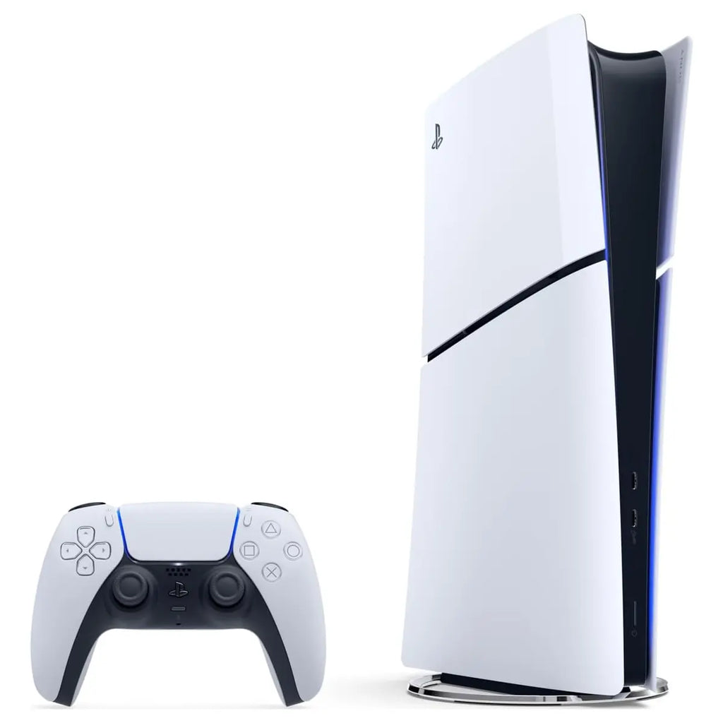 PlayStation 5 Digital Edition Slim Console, DualSense Wireless Controller, Haptic Feedback, Adaptive Triggers, 3D Audio Support