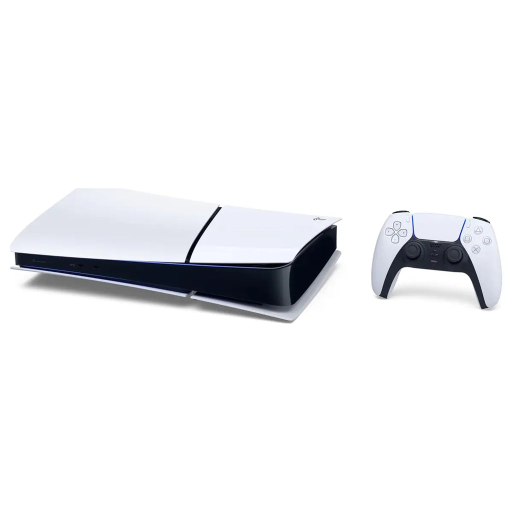 PlayStation 5 Digital Edition Slim Console, DualSense Wireless Controller, Haptic Feedback, Adaptive Triggers, 3D Audio Support