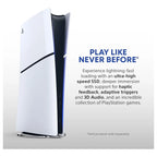 PlayStation 5 Digital Edition Slim Console, DualSense Wireless Controller, Haptic Feedback, Adaptive Triggers, 3D Audio Support