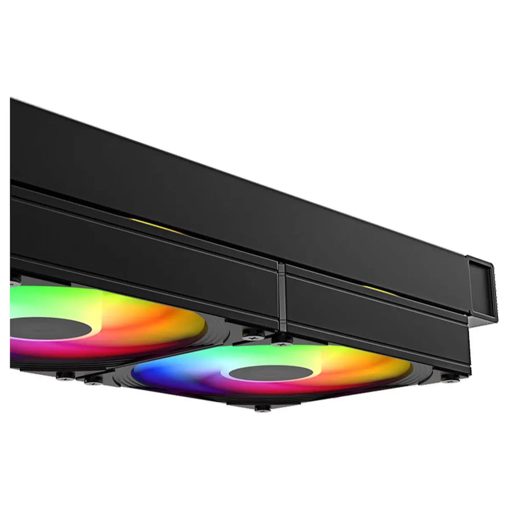 ID-Cooling FX240 INF ARGB AIO 240mm Liquid CPU Cooler, 300W Heat Dissipation, Gen-7 Pump Up To 2900 RPM, Infinity Mirror Pump Design, Black