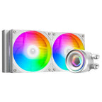 ID-Cooling FX240 INF Liquid CPU Cooler, 240mm AIO, 300W Heat Dissipation, Gen-7 Pump Up To 2900 RPM, White