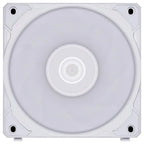 Lian Li Uni Fan P28 120mm PWM, Noise-Optimized Fan, Silent Normal and Performance Modes, Daisy-Chainable Design, Liquid Crystal Polymer Fan Blades, White