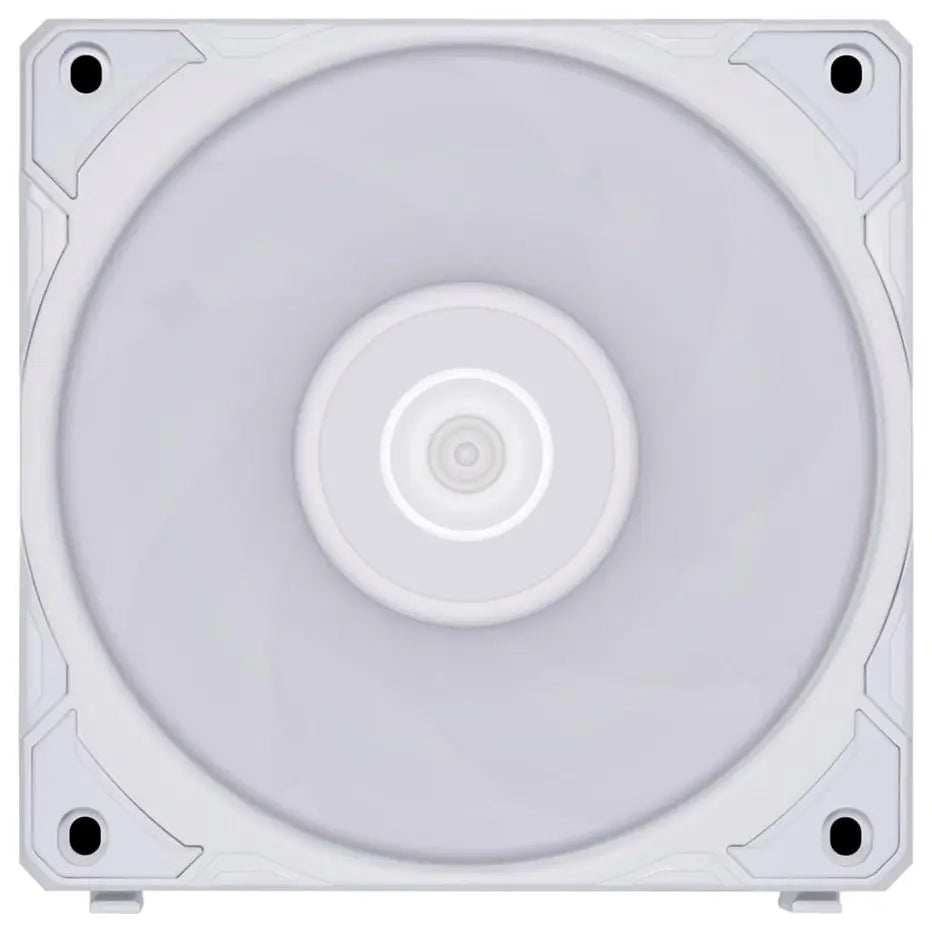 Lian Li Uni Fan P28 120mm PWM, Noise-Optimized Fan, Silent Normal and Performance Modes, Daisy-Chainable Design, Liquid Crystal Polymer Fan Blades, White