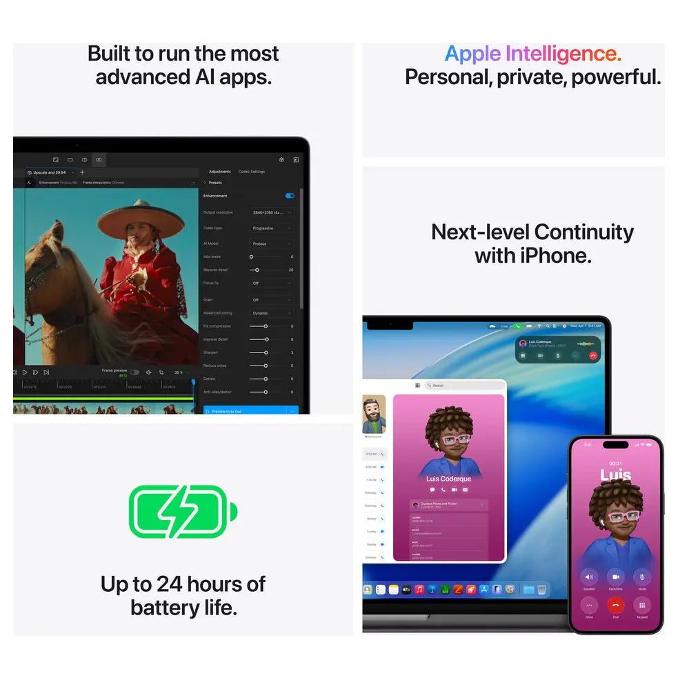 Apple MacBook Pro, Apple M5 Pro 18-Core Chip, 64GB Unified RAM 2TB SSD, 16" 3456 x 2234 Liquid Retina XDR Screen, 20-Core GPU 16-Core Neural Engine, macOS with Apple Intelligence, Space Black