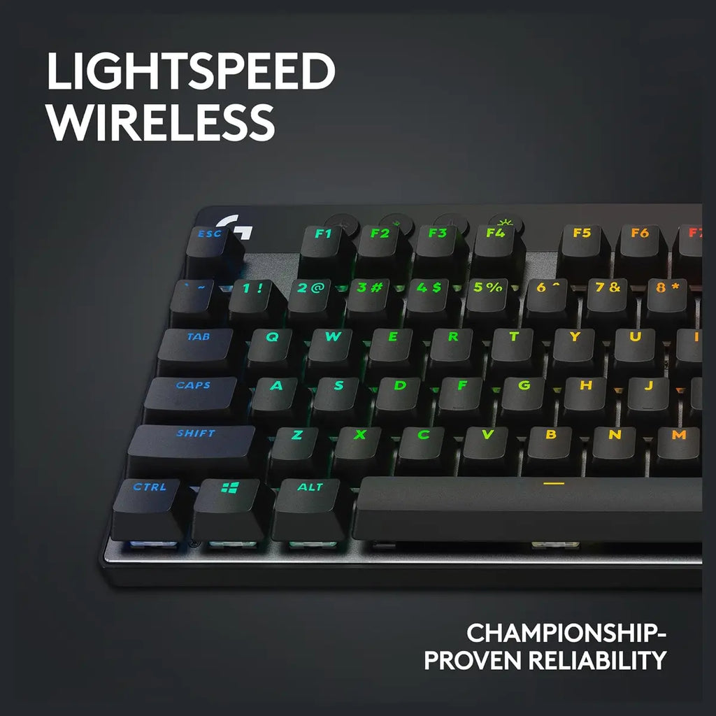 Logitech G PRO X TKL Lightspeed Wireless Gaming Keyboard, Tenkeyless Design, LIGHTSYNC RGB, Dual-Shot PBT Keycaps, GX Brown Tactile Switches, 920-012137, Black