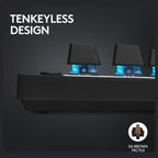 Logitech G PRO X TKL Lightspeed Wireless Gaming Keyboard, Tenkeyless Design, LIGHTSYNC RGB, Dual-Shot PBT Keycaps, GX Brown Tactile Switches, 920-012137, Black