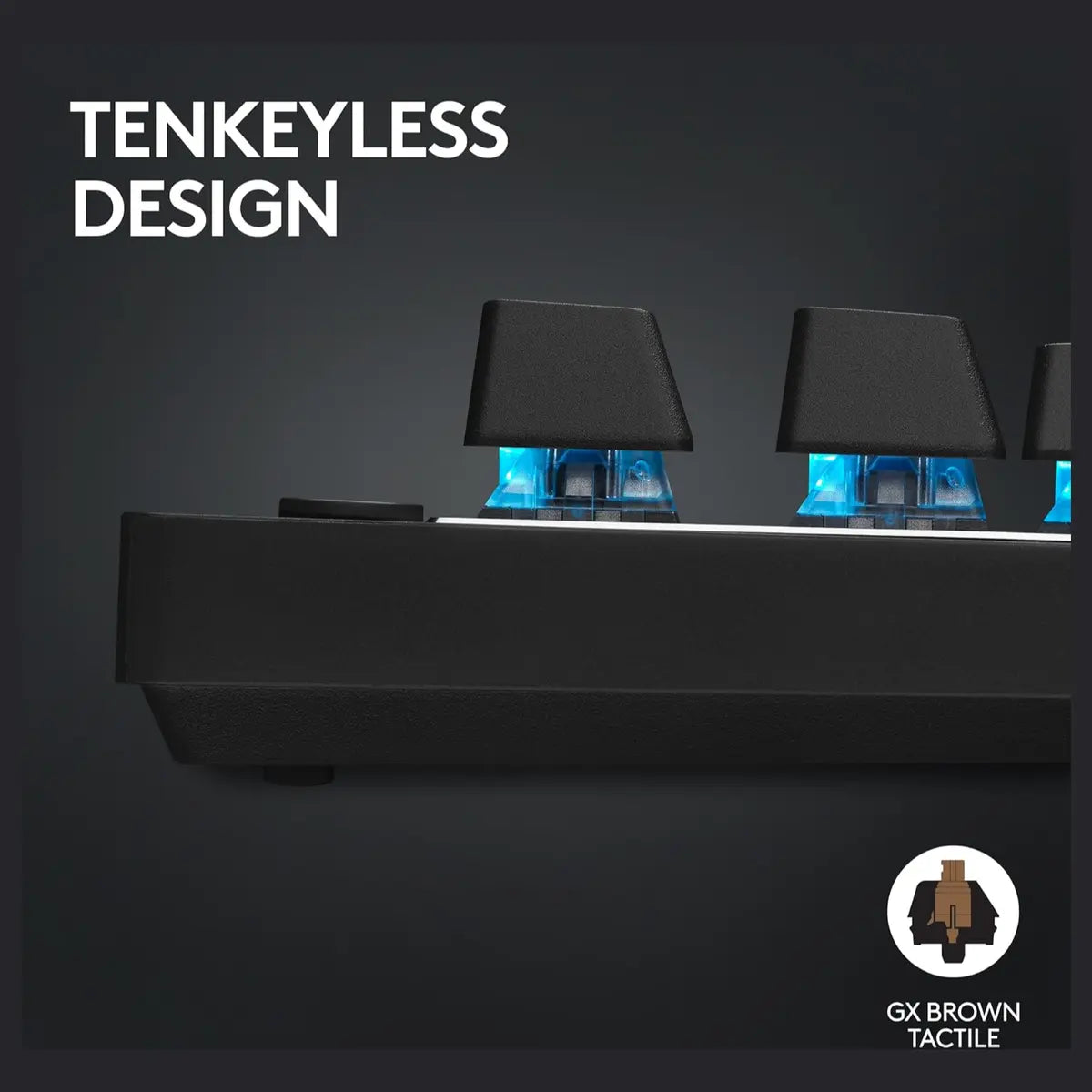Logitech G PRO X TKL Lightspeed Wireless Gaming Keyboard, Tenkeyless Design, LIGHTSYNC RGB, Dual-Shot PBT Keycaps, GX Brown Tactile Switches, 920-012137, Black