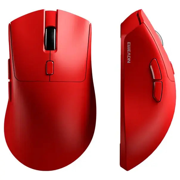 Eweadn E7 Wireless Gaming Mouse, Tri-Mode 2.4G and BT5.0 and USB-C, 12800 DPI, 6 Programmable Buttons, 500mAh Rechargeable, 65g Lightweight, Red