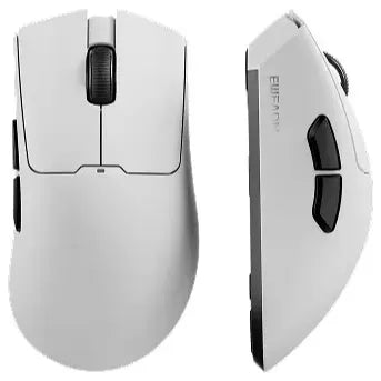 EWEADN A5 Ultra Wireless Gaming Mouse, PAW3395 Sensor 26000 DPI, Tri-Mode 2.4G Bluetooth 5.0 USB-C, 5 Programmable Buttons, 800mAh Rechargeable, 65g Lightweight, White