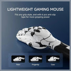 EWEADN X23 Pro Wireless Gaming Mouse, Tri-Mode 2.4G and BT5.0 and USB-C, PAW3395 26000 DPI, 6 Programmable Buttons, 800mAh Rechargeable, 59g Lightweight, White