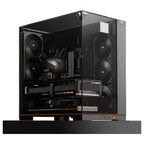 Thermalright A70 ARGB Black ATX Gaming Case, Three-Sided Column-Free Glass, 8 CPU Fan Slots, Four-Way Airflow, Tool-Free Quick Release, Vertical Graphics Card Mounting Anti-Fall, Panoramic Light Strip, 5x ARGB Fans, Black