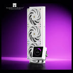 Thermalright Peerless Vision 360 UB ARGB CPU Liquid Cooler, 3.95" 480x480 LCD Square Screen, Wireless Splicing Fans, 360mm Aluminum Radiator, White