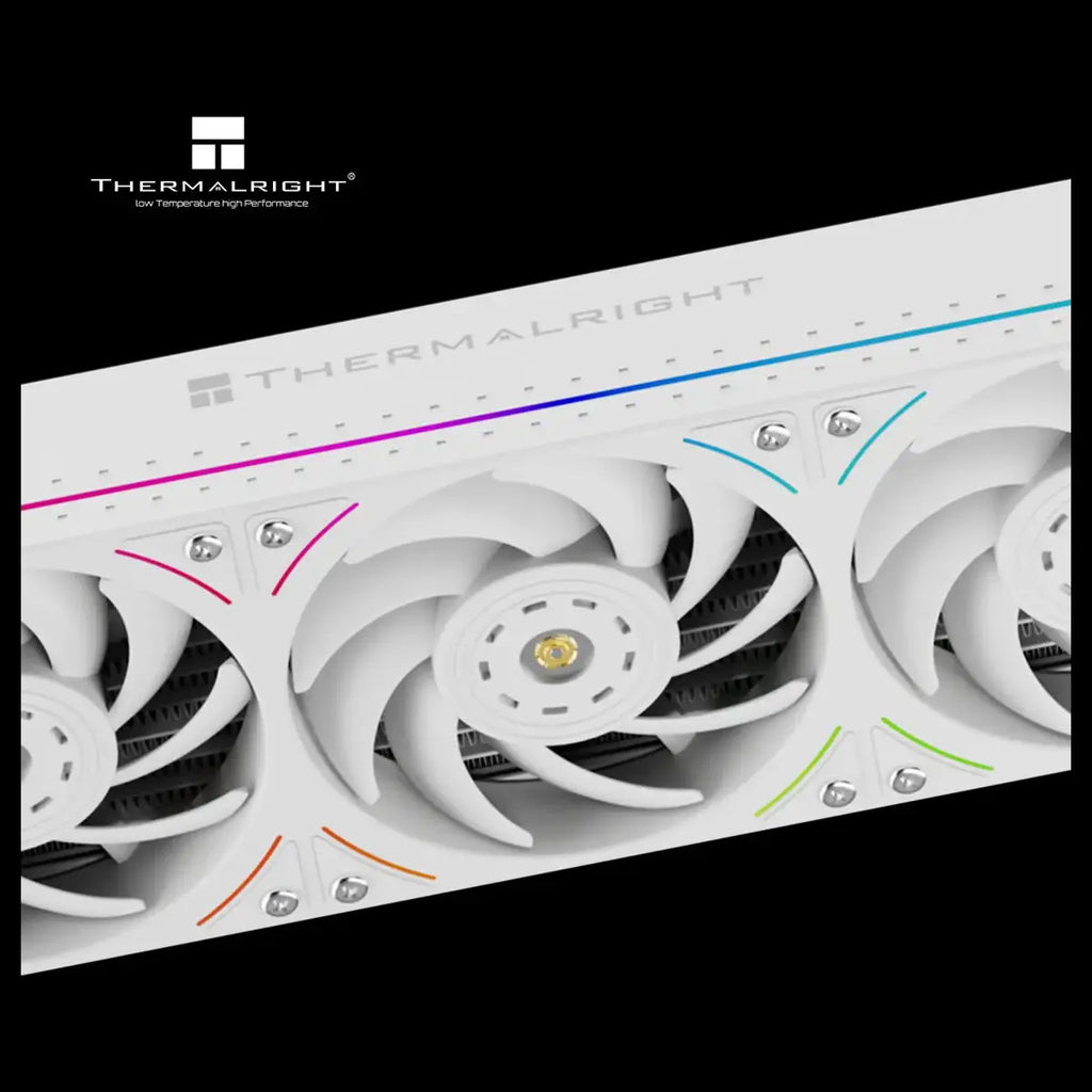 Thermalright Peerless Vision 360 UB ARGB CPU Liquid Cooler, 3.95" 480x480 LCD Square Screen, Wireless Splicing Fans, 360mm Aluminum Radiator, White