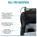 PRO BACKPACK 15 Notebook Carrying Backpack, Fits up to 15.6" Laptops, 1680D Ballistic Polyester, Water-Resistant Shockproof Foam and EVA Padding, Zippered Utility Pocket, Black