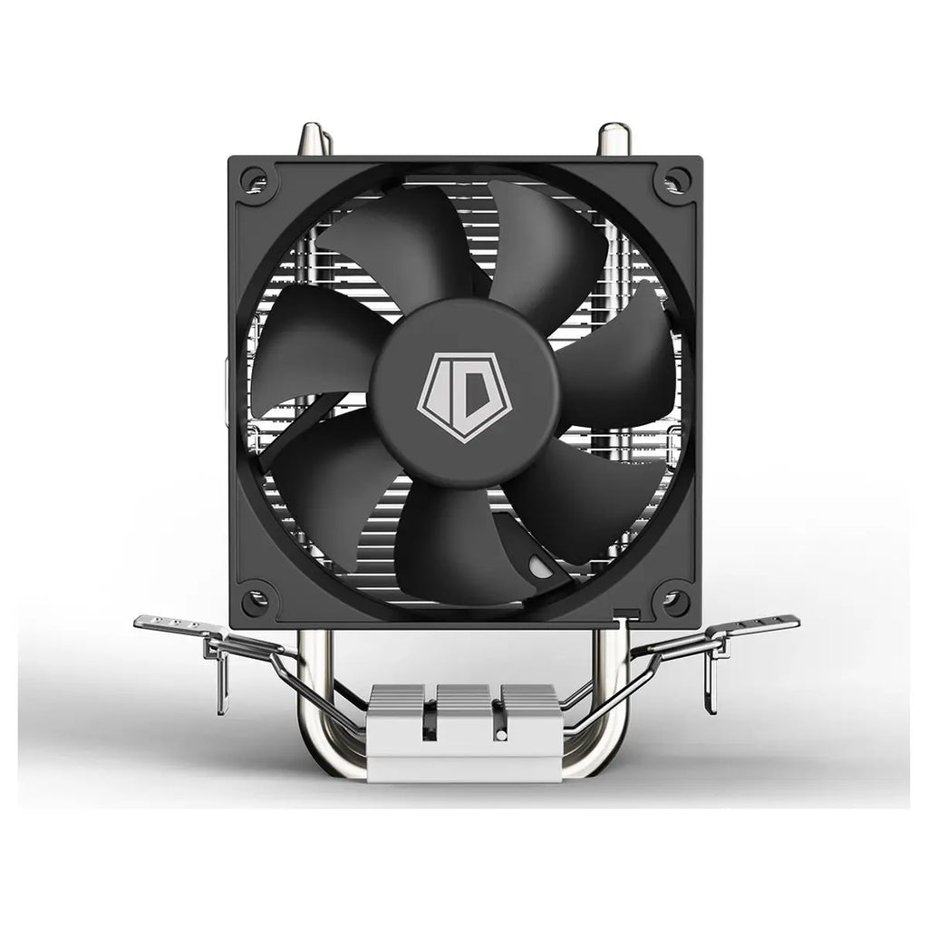 ID-Cooling SE-802-SD V3 CPU Air Cooler, 2x Heat Pipes Design, Microwave Heatsink Fin, Balanced Fan Design, Stealthy Black Design