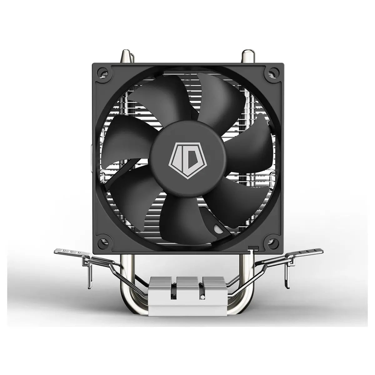 ID-Cooling SE-802-SD V3 CPU Air Cooler, 2x Heat Pipes Design, Microwave Heatsink Fin, Balanced Fan Design, Stealthy Black Design