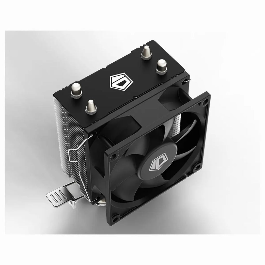 ID-Cooling SE-802-SD V3 CPU Air Cooler, 2x Heat Pipes Design, Microwave Heatsink Fin, Balanced Fan Design, Stealthy Black Design