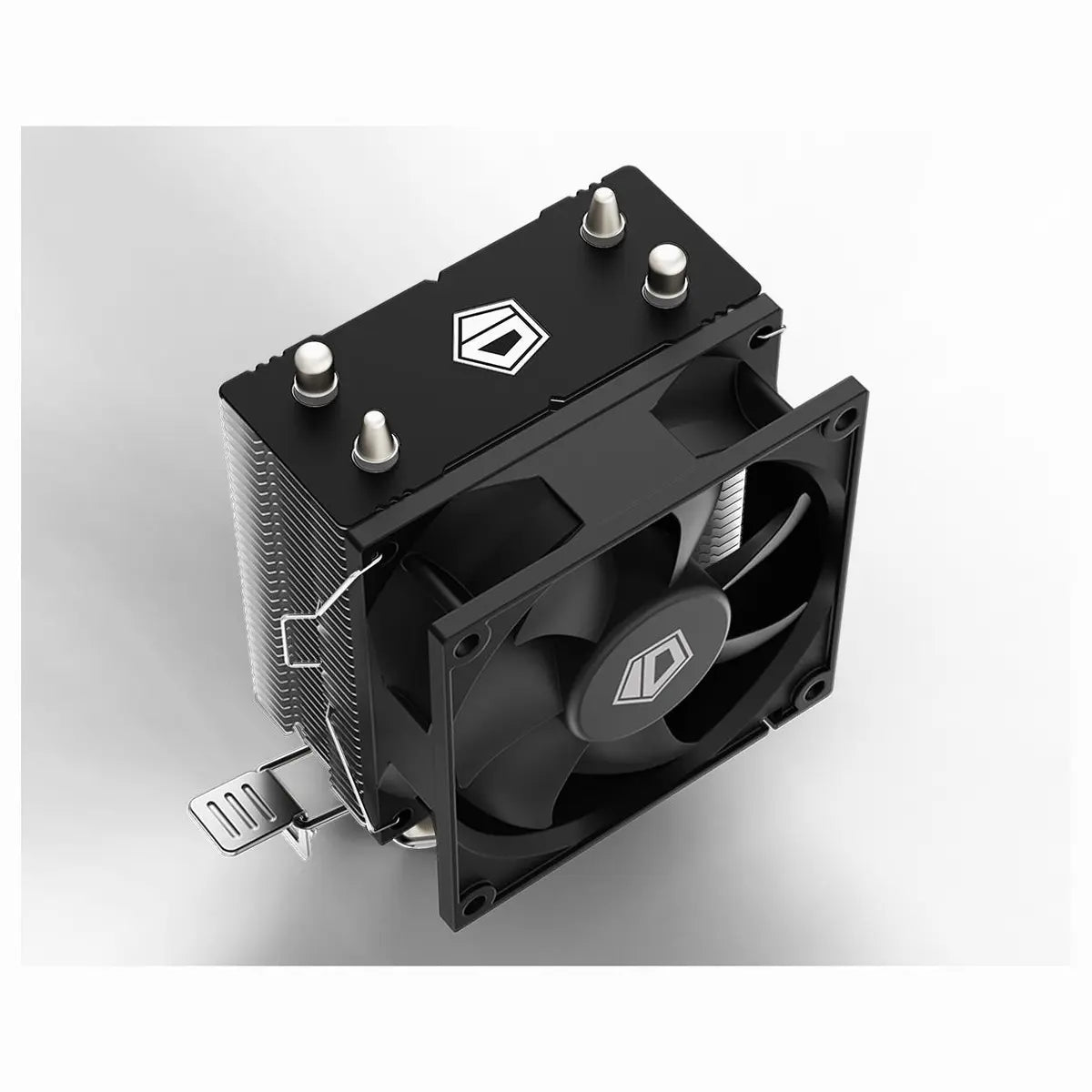 ID-Cooling SE-802-SD V3 CPU Air Cooler, 2x Heat Pipes Design, Microwave Heatsink Fin, Balanced Fan Design, Stealthy Black Design