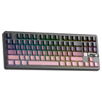 AULA F87 PRO V2 Wireless Mechanical Keyboard, 87 Key TKL Gasket-Mounted, RGB Backlight, Hot-Swappable, Bluetooth 5.0 2.4GHz and USB-C, 10000mAh Battery, 8K Polling Rate, Gradient Black and Pink, X3 Switch