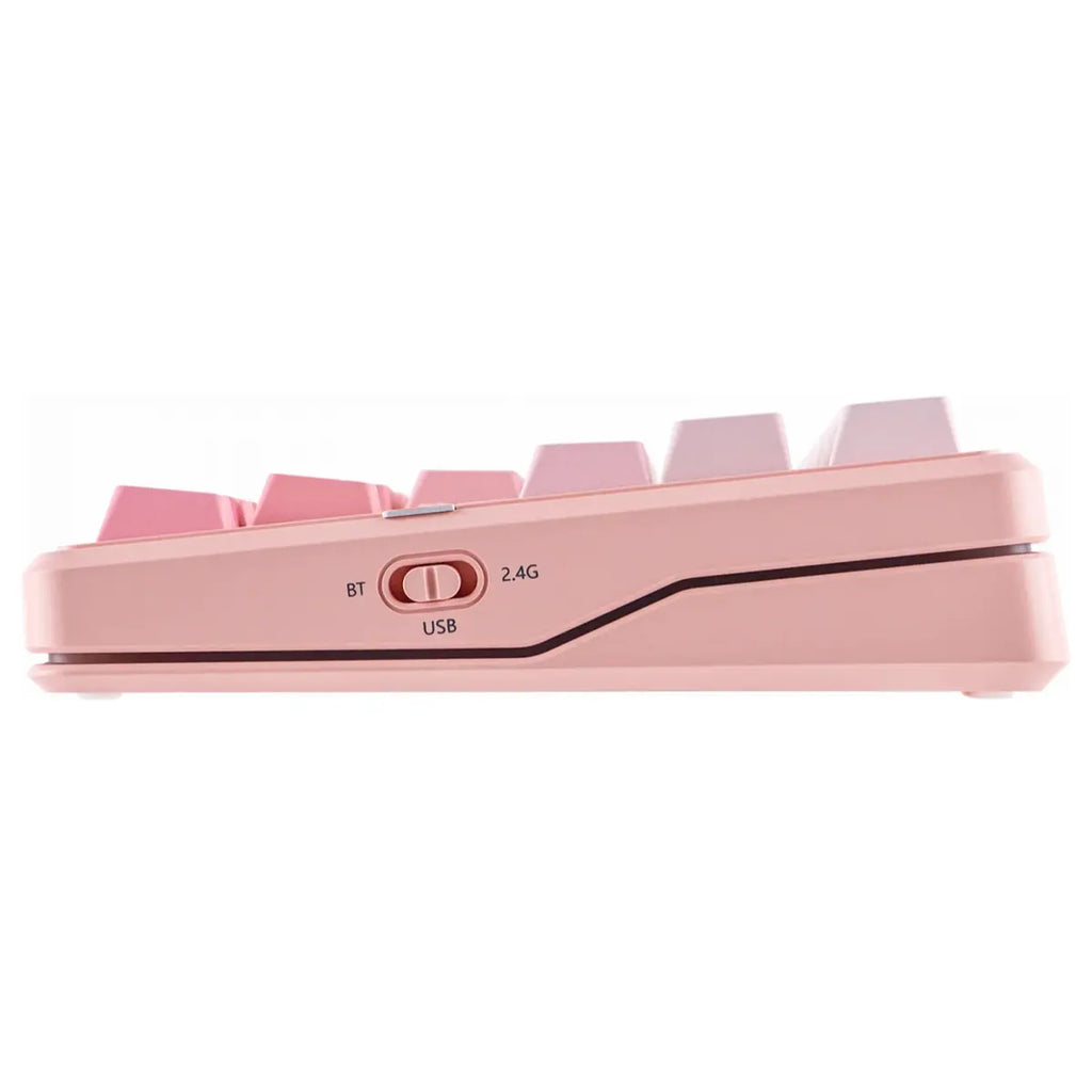 AULA F87 PRO V2 Wireless Mechanical Keyboard, 87-Key TKL Gasket-Mounted, RGB Backlight, Hot-Swappable, Bluetooth 5.0 2.4GHz and USB-C, 10000mAh Battery, 8K Polling Rate, Gradient Pink