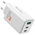 Cabletime GA65W 65W Triple GaN Wall Charger, 2xUSB-C PD and USB-A QC, AC100-240V Universal Input