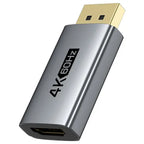 CABLETIME CP21A DisplayPort to HDMI 4K 60Hz Adapter, HDR10, AMD FreeSync and NVIDIA G-SYNC, Plug and Play, Aluminum Alloy Shell, Gold-Plated Connectors