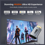 CABLETIME CP21A DisplayPort to HDMI 4K 60Hz Adapter, HDR10, AMD FreeSync and NVIDIA G-SYNC, Plug and Play, Aluminum Alloy Shell, Gold-Plated Connectors