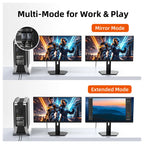CABLETIME CP21A DisplayPort to HDMI 4K 60Hz Adapter, HDR10, AMD FreeSync and NVIDIA G-SYNC, Plug and Play, Aluminum Alloy Shell, Gold-Plated Connectors