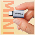 CABLETIME CP81G USB-C Male to USB-A Female OTG Adapter, 10Gbps Data Transfer, 5V3A Max Charging, Aluminum and PVC