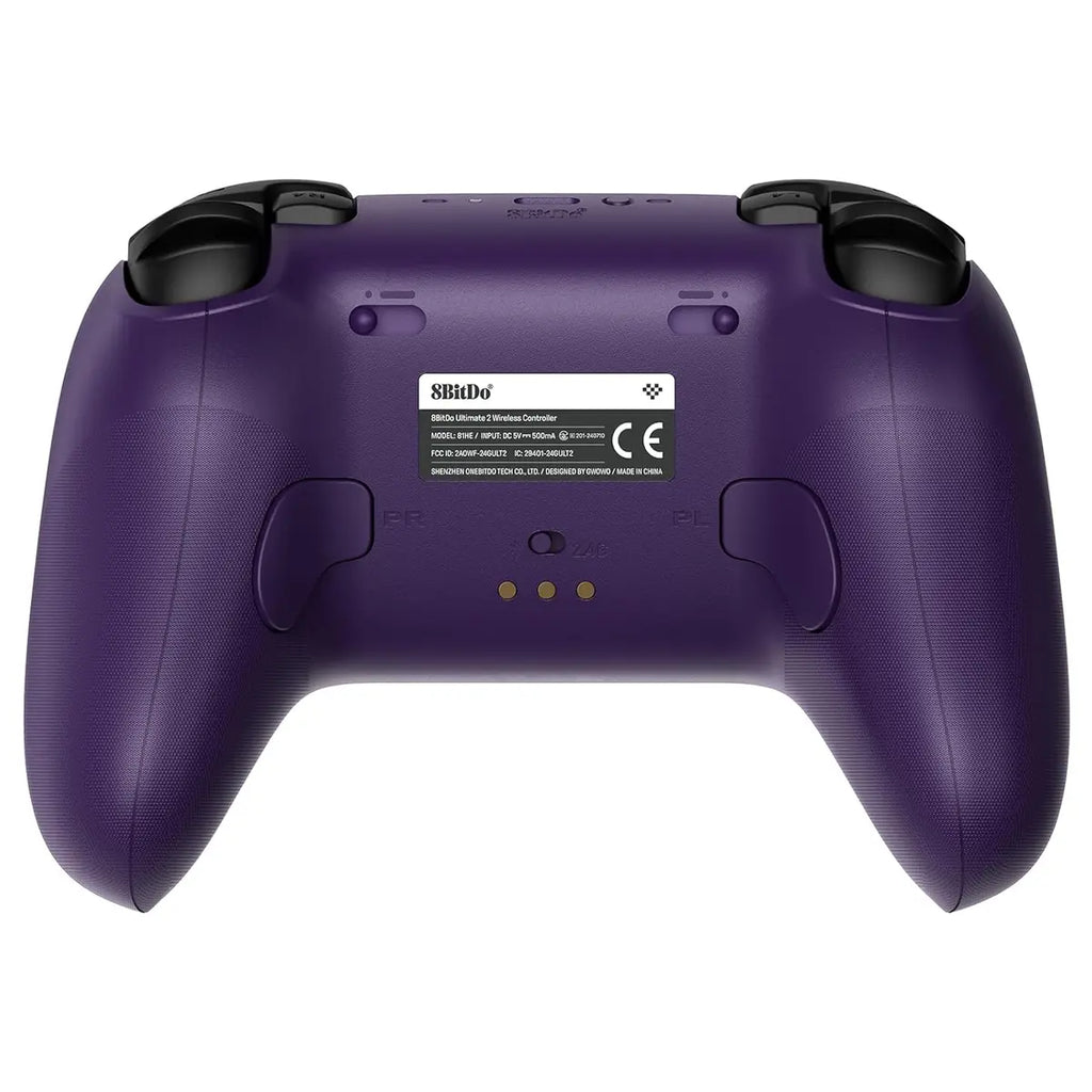 8BitDo Ultimate 2 Wireless Controller, TMR Joysticks, Hall or Tactile Triggers, 1000Hz Polling Rate, 6-Axis Motion Control, Purple