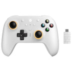 8BitDo Ultimate 2 Wireless Controller, TMR Joysticks, Hall or Tactile Triggers, 1000Hz Polling Rate, 6-Axis Motion Control, White