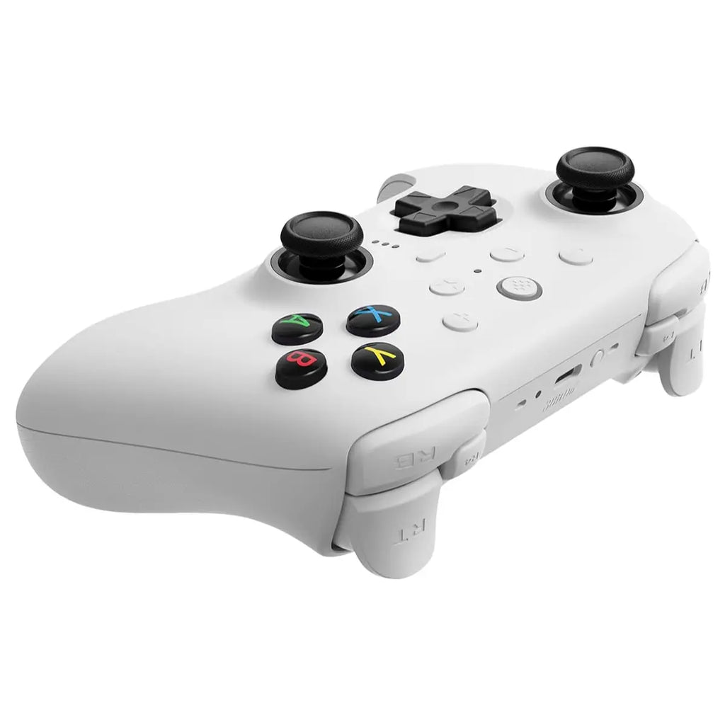 8BitDo Ultimate 2 Wireless Controller, TMR Joysticks, Hall or Tactile Triggers, 1000Hz Polling Rate, 6-Axis Motion Control, White