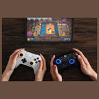 8BitDo Ultimate 2 Wireless Controller, TMR Joysticks, Hall or Tactile Triggers, 1000Hz Polling Rate, 6-Axis Motion Control, White