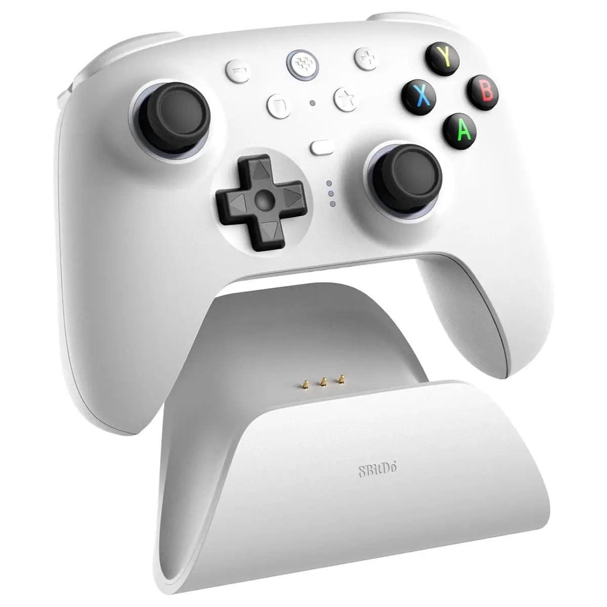 8BitDo Ultimate 2 Wireless Controller, TMR Joysticks, Hall or Tactile Triggers, 1000Hz Polling Rate, 6-Axis Motion Control, White