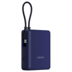 Xiaomi 33W Power Bank With Integrated Cable, 10000mAh, 33W Max High Power, Two-Way Fast Charging, Blue, BHR9341GL