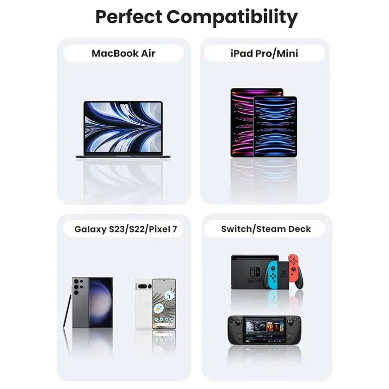 UGREEN 60W USB Type-C Charging Cable, 3A PD 3.0 Fast Charge, USB C to USB C, Up to 480Mbps Data Transfer, 1M, 50997