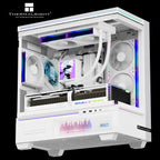Thermalright Peerless Vision 240 ARGB Liquid CPU Cooler With 3.95-Inch 480x480 LCD, 277mm Aluminum Radiator, 3000RPM Pump, 2000RPM Fans, White