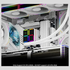 Thermalright Magic QUBE 360 ARGB Liquid CPU Cooler, 360mm Radiator 397x120x52mm, 2000RPM PWM Fans, ARGB Digital Screen, Wireless Splice 3 Fan, White