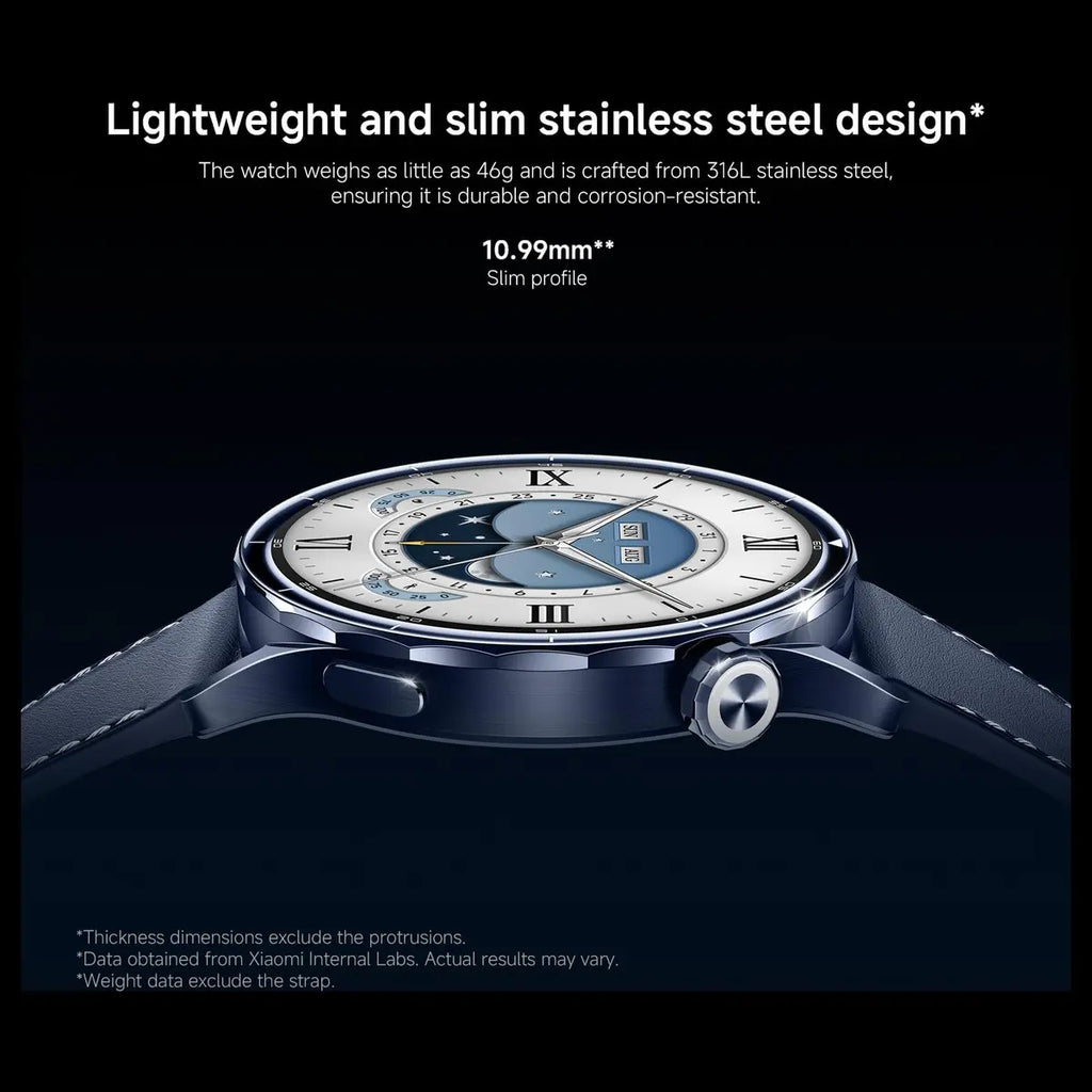 XIAOMI Watch S5 46mm Smartwatch, 1.48" AMOLED 2500 Nits, Up to 21 Days Battery, 150 Plus Sports Modes, Dual-Band GPS, NFC, Heart Rate and Sleep Monitoring, Xiaomi HyperOS, Black