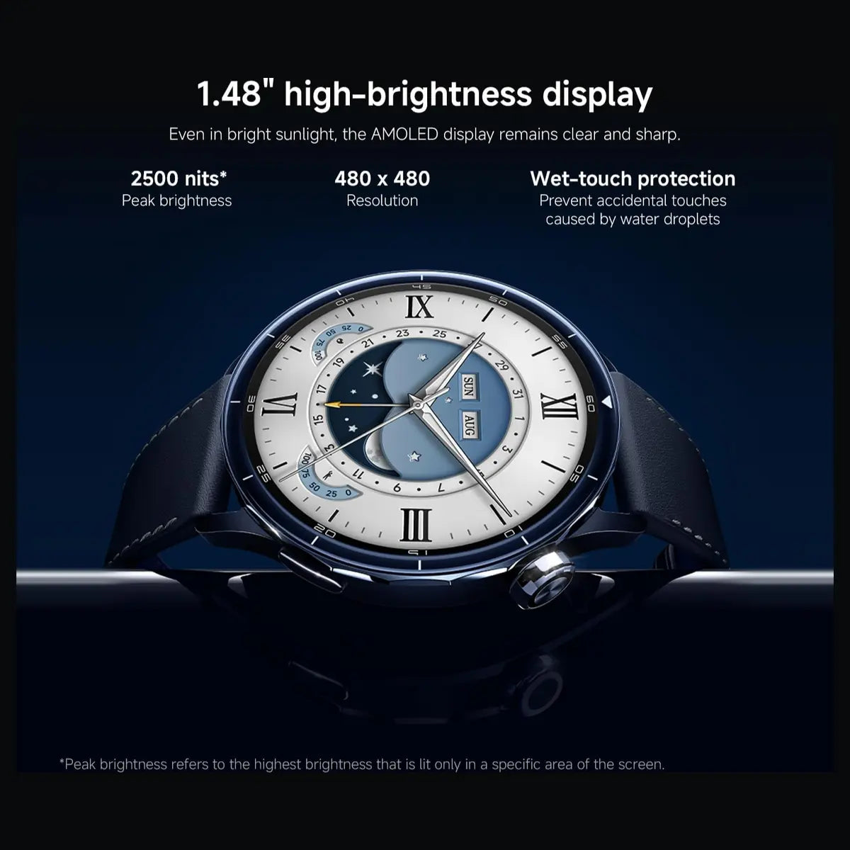 XIAOMI Watch S5 46mm Smartwatch, 1.48" AMOLED 2500 Nits, Up to 21 Days Battery, 150 Plus Sports Modes, Dual-Band GPS, NFC, Heart Rate and Sleep Monitoring, Xiaomi HyperOS, Black