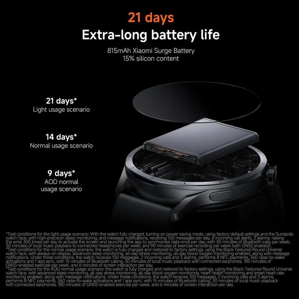 XIAOMI Watch S5 46mm Smartwatch, 1.48" AMOLED 2500 Nits, Up to 21 Days Battery, 150 Plus Sports Modes, Dual-Band GPS, NFC, Heart Rate and Sleep Monitoring, Xiaomi HyperOS, Black