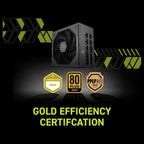 MSI MAG A1000GLS PCIE5 Fully Modular Compact Gaming 1000W Power Supply, 80 Plus Gold Up To 90% Efficiency, ATX 3.1 and PCIe 5.1 Ready, Native Dual-Color 12V-2x6 Cables, Low-Noise