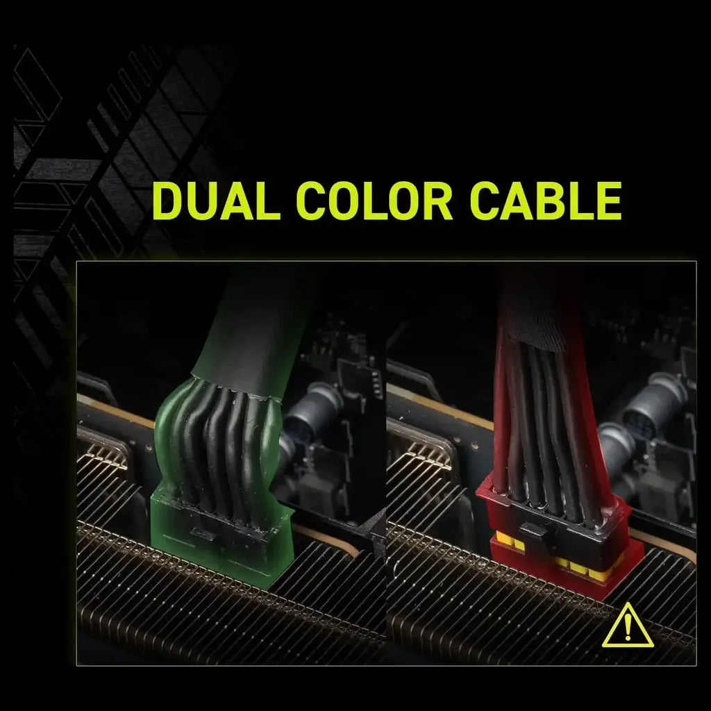 MSI MAG A1000GLS PCIE5 Fully Modular Compact Gaming 1000W Power Supply, 80 Plus Gold Up To 90% Efficiency, ATX 3.1 and PCIe 5.1 Ready, Native Dual-Color 12V-2x6 Cables, Low-Noise