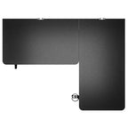 AndaSeat Wind Seeker L-Shaped Gaming Desk, 160x120cm, 75cm Height, 18mm Carbon Fiber Top, 150kg Max Weight, Black