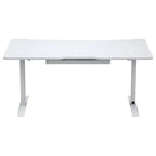 AndaSeat Xtreme Series 1.6m Ergonomic Electric Standing Desk, Inside Leg Cable Management, White, Medium