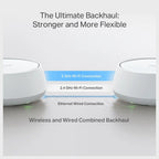 TP-Link Deco BE25 BE5000 Whole Home Mesh WiFi 7 System, Dual-Band WiFi Up to 5Gbps 4324Mbps 5GHz Plus 688Mbps 2.4GHz, 2x 2.5Gbps Ports