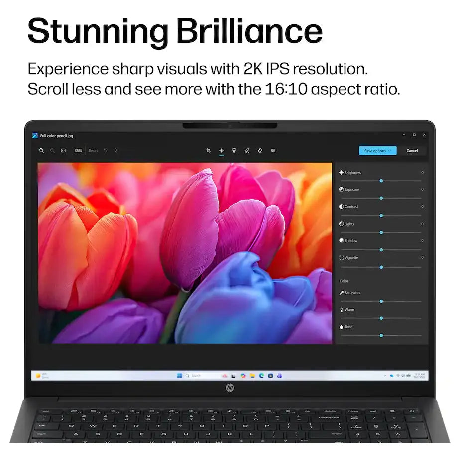 HP OmniBook 3 16-BU0305DX 16" 2K IPS Touchscreen Laptop, Intel Core Ultra 5 225U, 8GB DDR5 RAM, 512GB PCIe Gen4 NVMe M.2 SSD, Intel Graphics, Windows 11 Home, Mica Silver