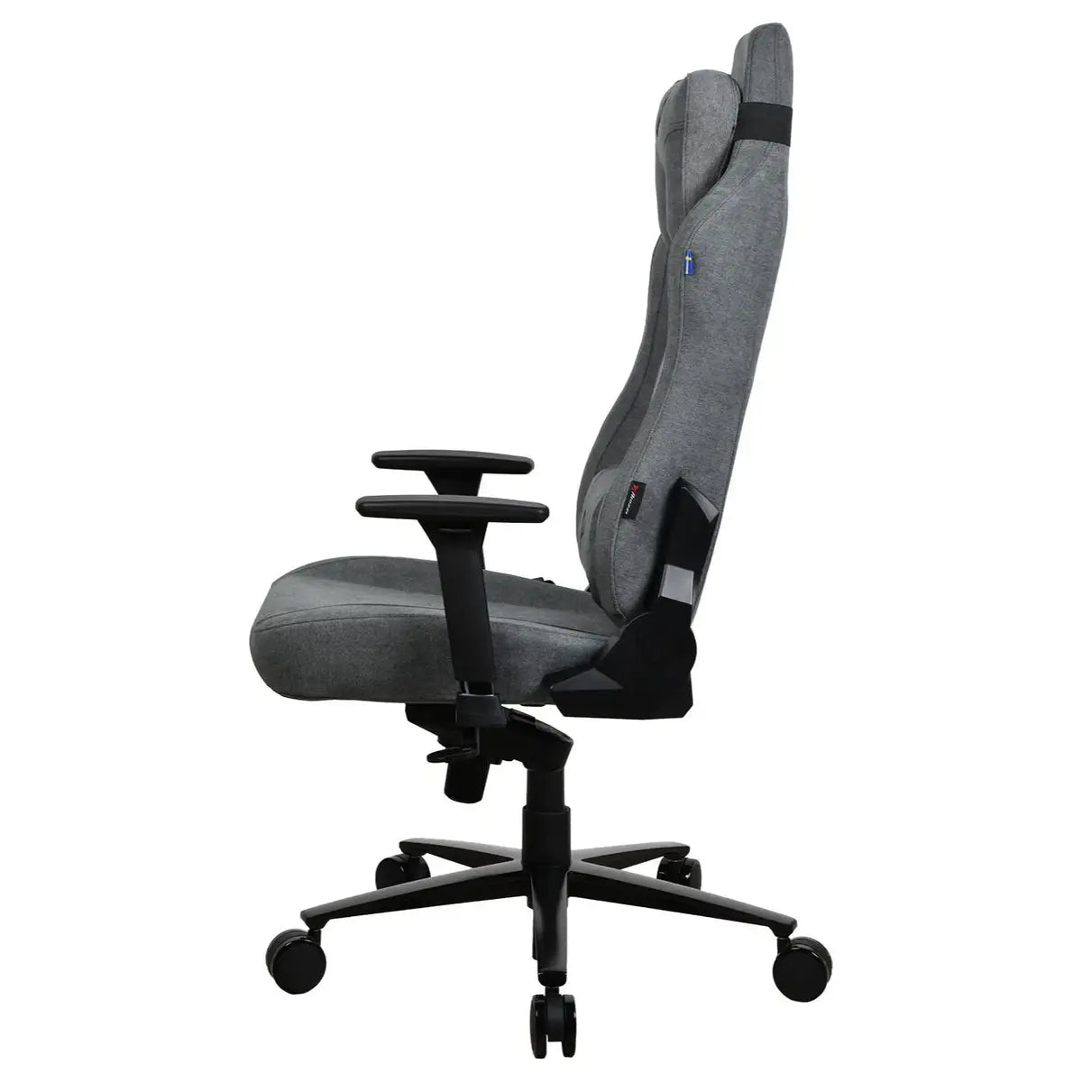 Arozzi Vernazza Soft Fabric Ergonomic Office and Gaming Chair, Durable Upholstery, Cold Cured Molded Foam, 3D Ergonomic Armrests, Adjustable Lumbar Pillow, Soft Neck and Lumbar Support Pillows, Ash Grey